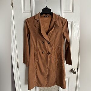 Double-Breasted Tan Trench Coat